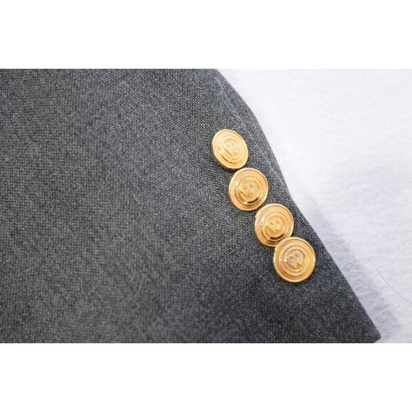 Wimbledon Of England Gold Button Blazer Sports Jacket Gray Mens Sz 48 R - Picture 9 of 13